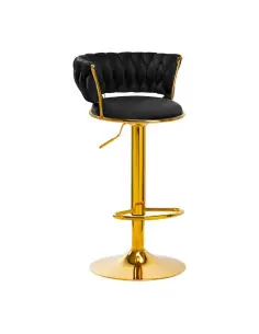 4rico qs-b313a bar stool, black velvet