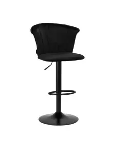 4rico qs-b801 bar stool, black velvet