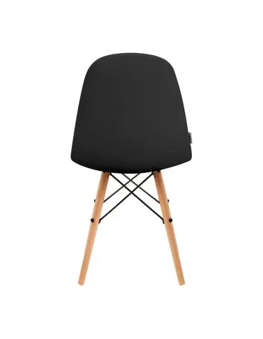 4Rico Krzesło skandynawskie QS-185 eco skóra czarne 