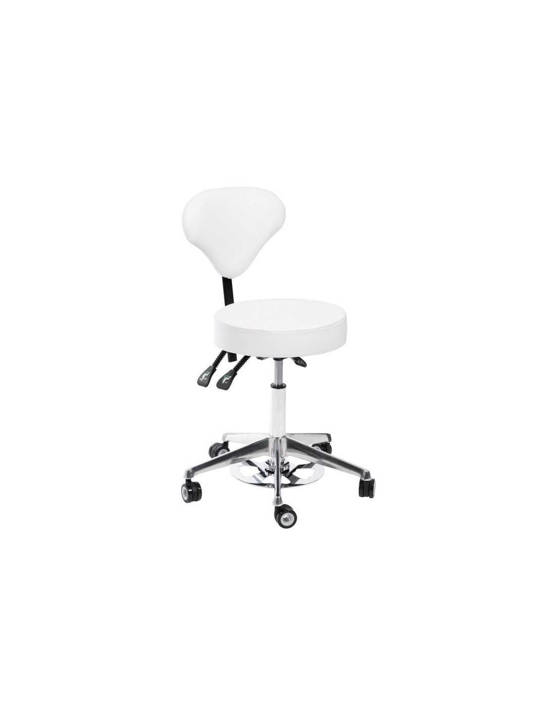 Tabouret a roulette esthétiques spa noir