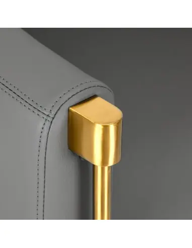 Gabbiano Burgos goldgrauer Friseurstuhl {attributes}