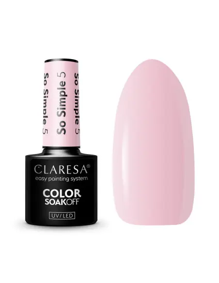 CLARESA Lakier hybrydowy So simple 5- 5g 