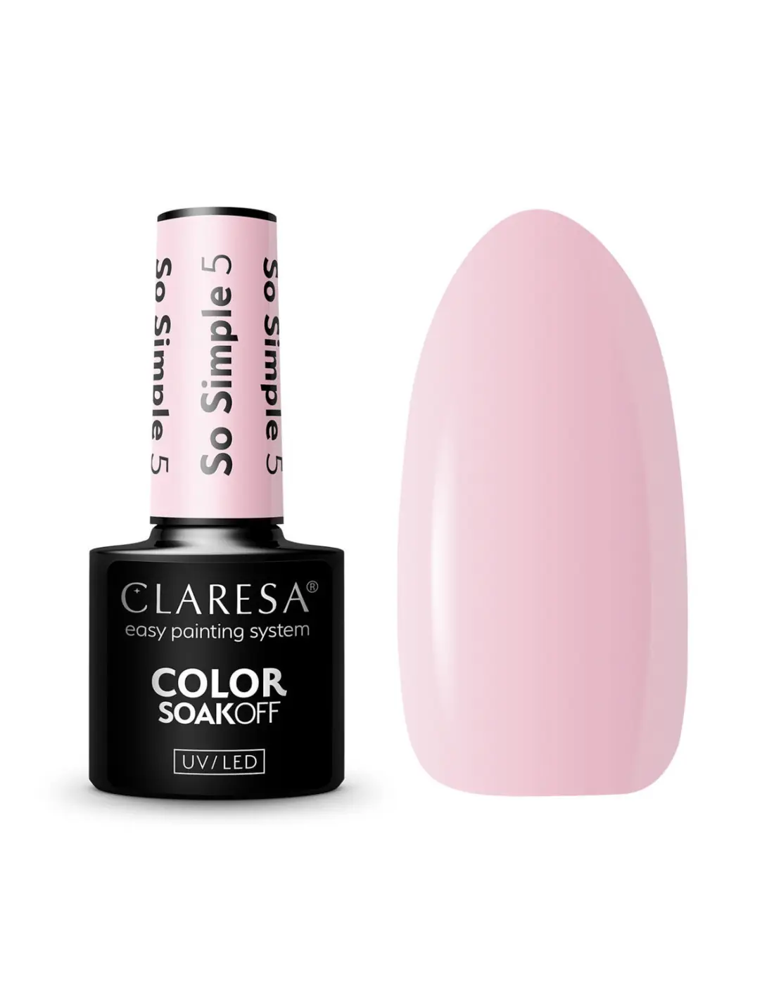 CLARESA Lakier hybrydowy So simple 5- 5g 