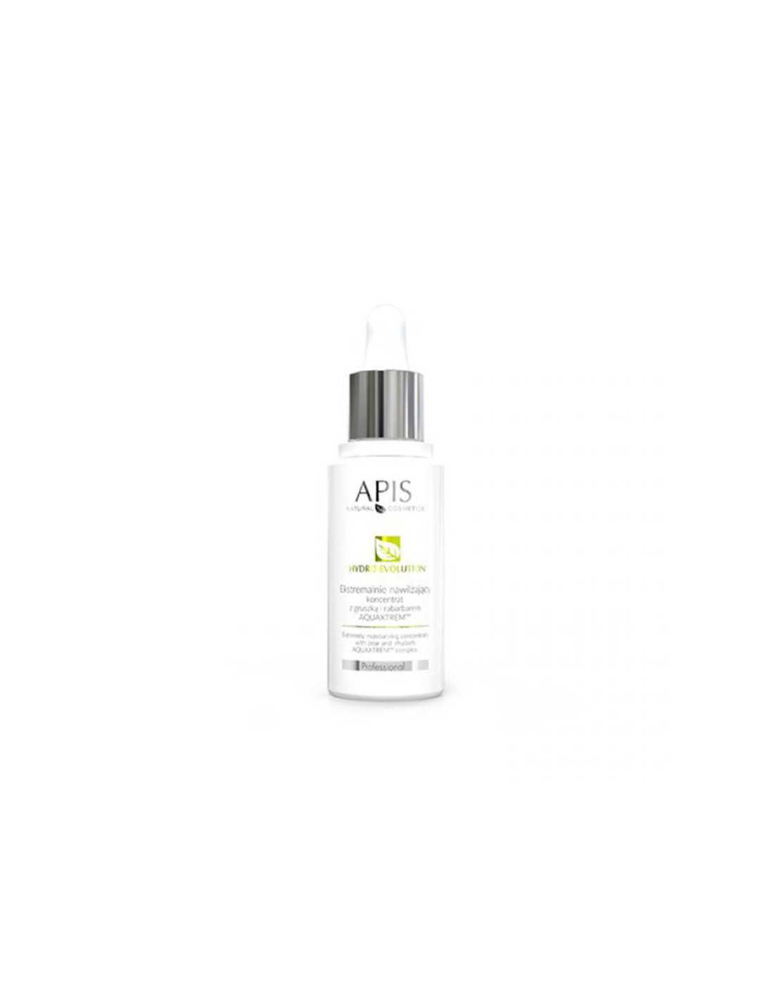 Apis hydro evolution ekstremalnie nawilżający koncentrat z gruszką i rabarbarem aquaxtrem™ 30 ml 