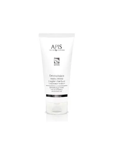 Apis detoksykująca maska żelowa z węglem z bambusa i jonizowanym srebrem 200 ml 
