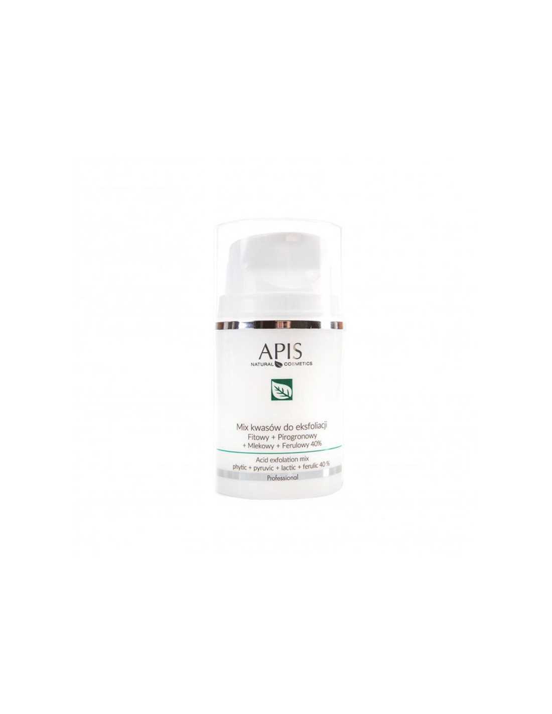 Apis mix kwasów 40 %, fitowy + pirogron. + mlekowy + ferul.50 ml 