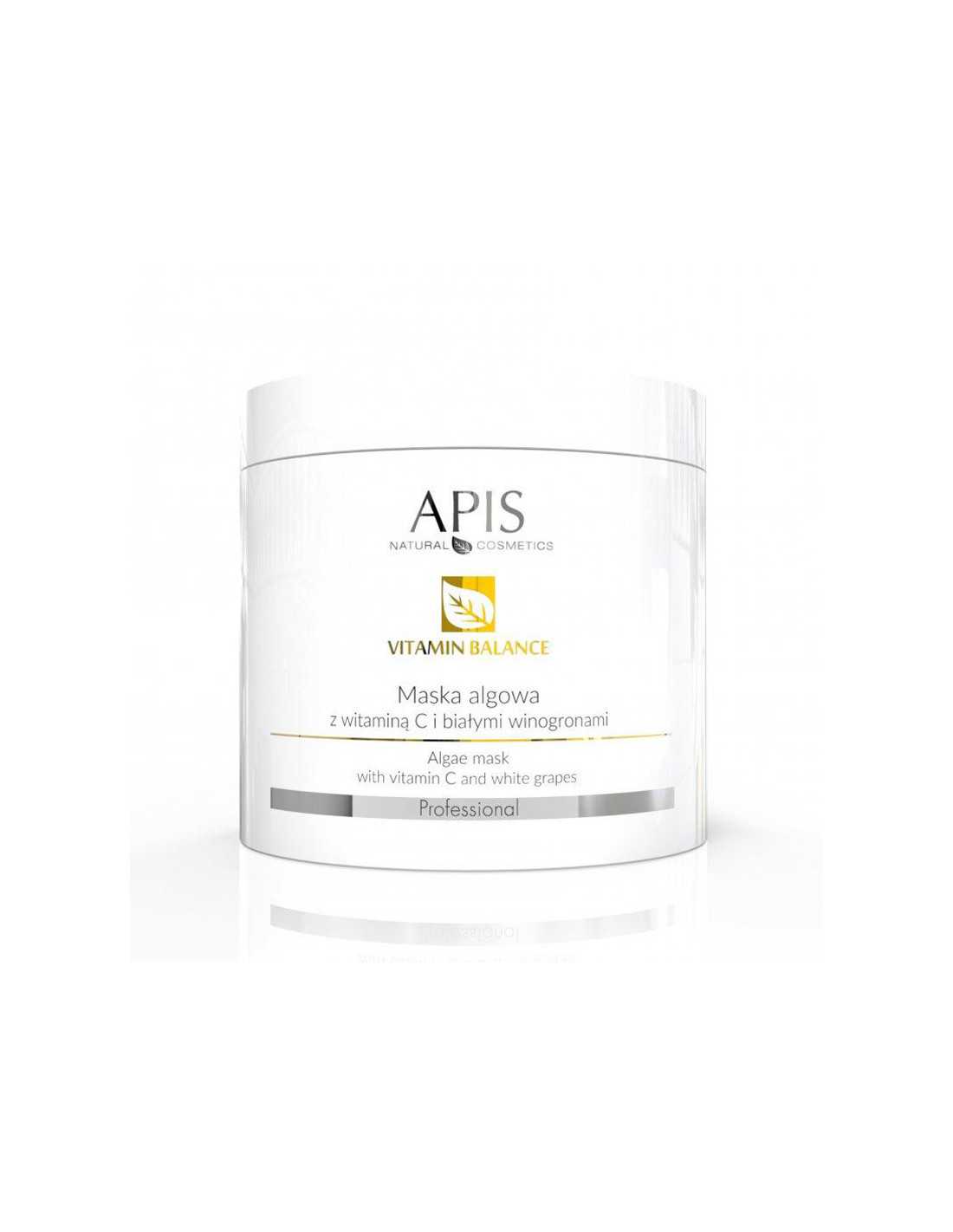 Apis vitamin balance maska algowa wit. C + białe winogrona 200 g 