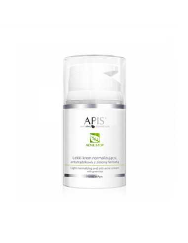 Apis lekki krem normalizujący, antytrądzikowy - zielona herbata 50 ml 
