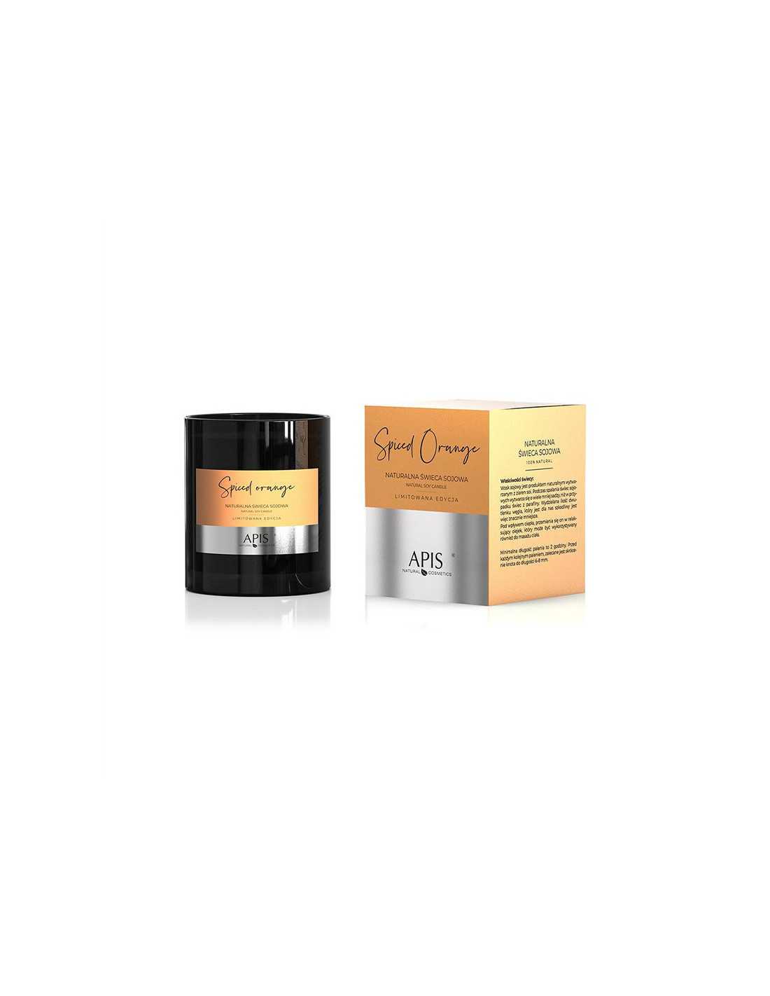 Apis naturalna świeca sojowa spiced orange 220 g 