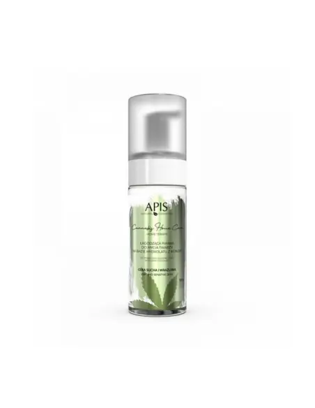 Apis cannabis home care łagodząca pianka do mycia twarzy na bazie hydrolatu z konopi 150 ml 