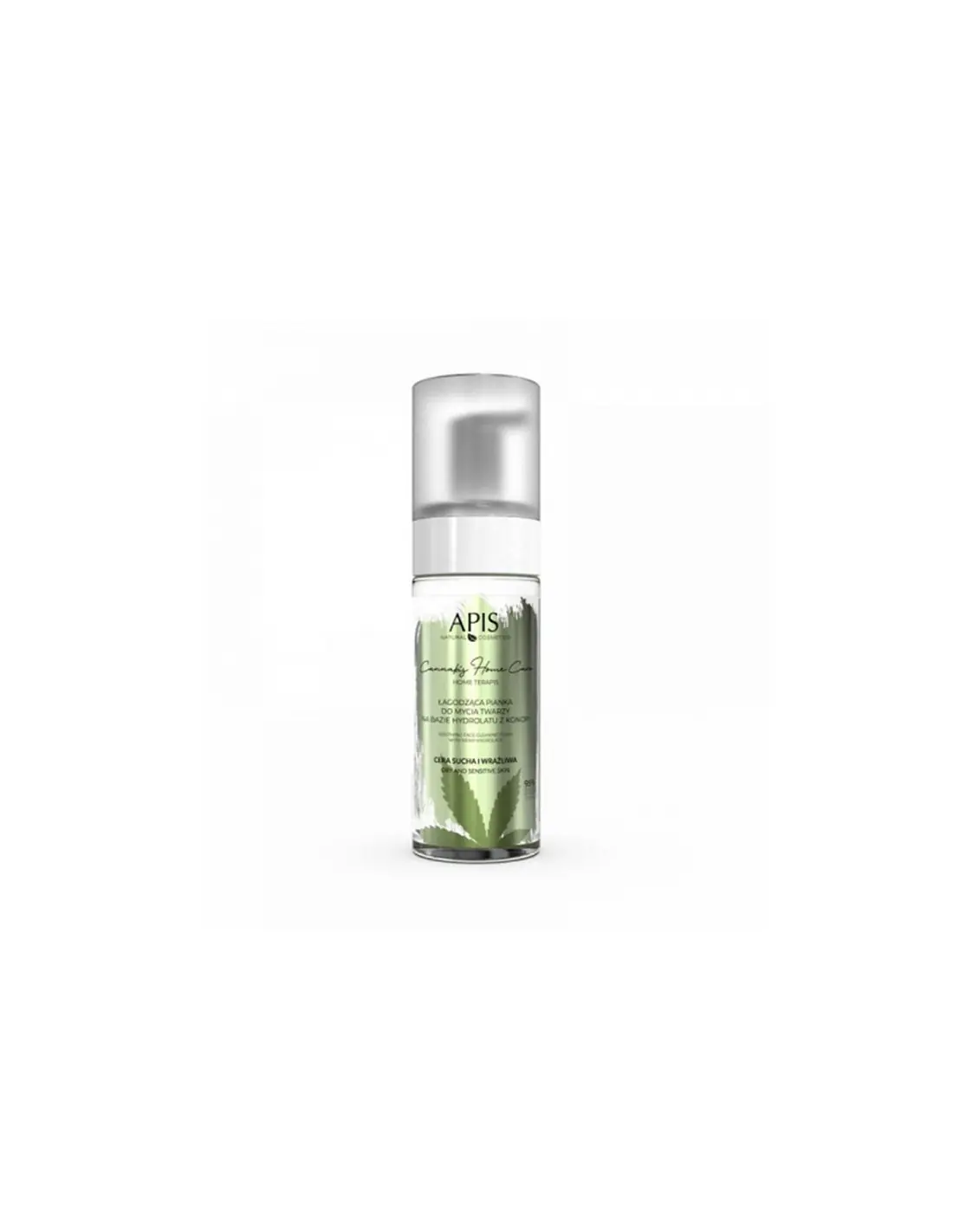 Apis cannabis home care łagodząca pianka do mycia twarzy na bazie hydrolatu z konopi 150 ml 