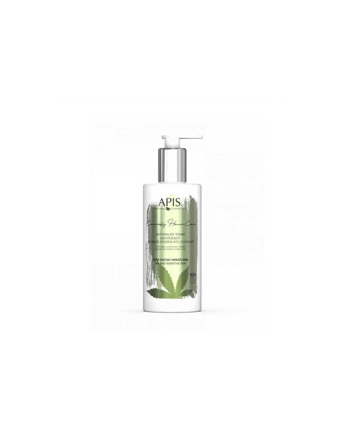 Apis cannabis home care naturalny tonik łagodzący na bazie hydrolatu z konopi 300 ml 