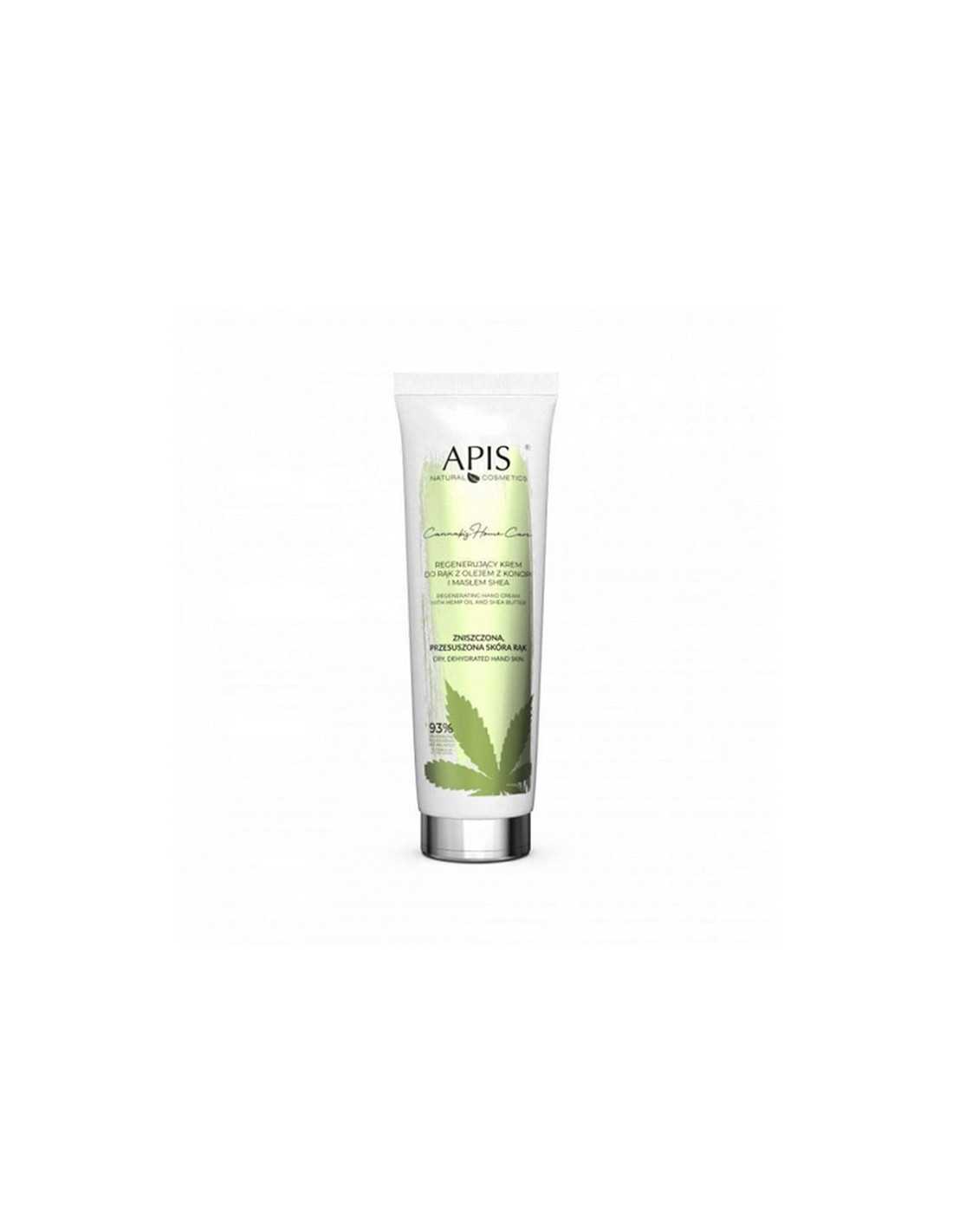 Apis cannabis home care regenerujący krem do rąk z olejem z konopi i masłem shea 100 ml 