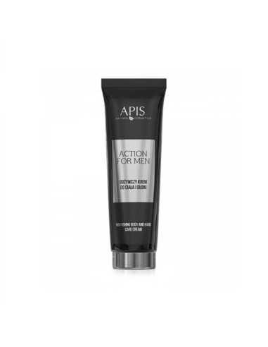 Apis action for men odżywczy krem do ciała i dłoni, 100 ml 