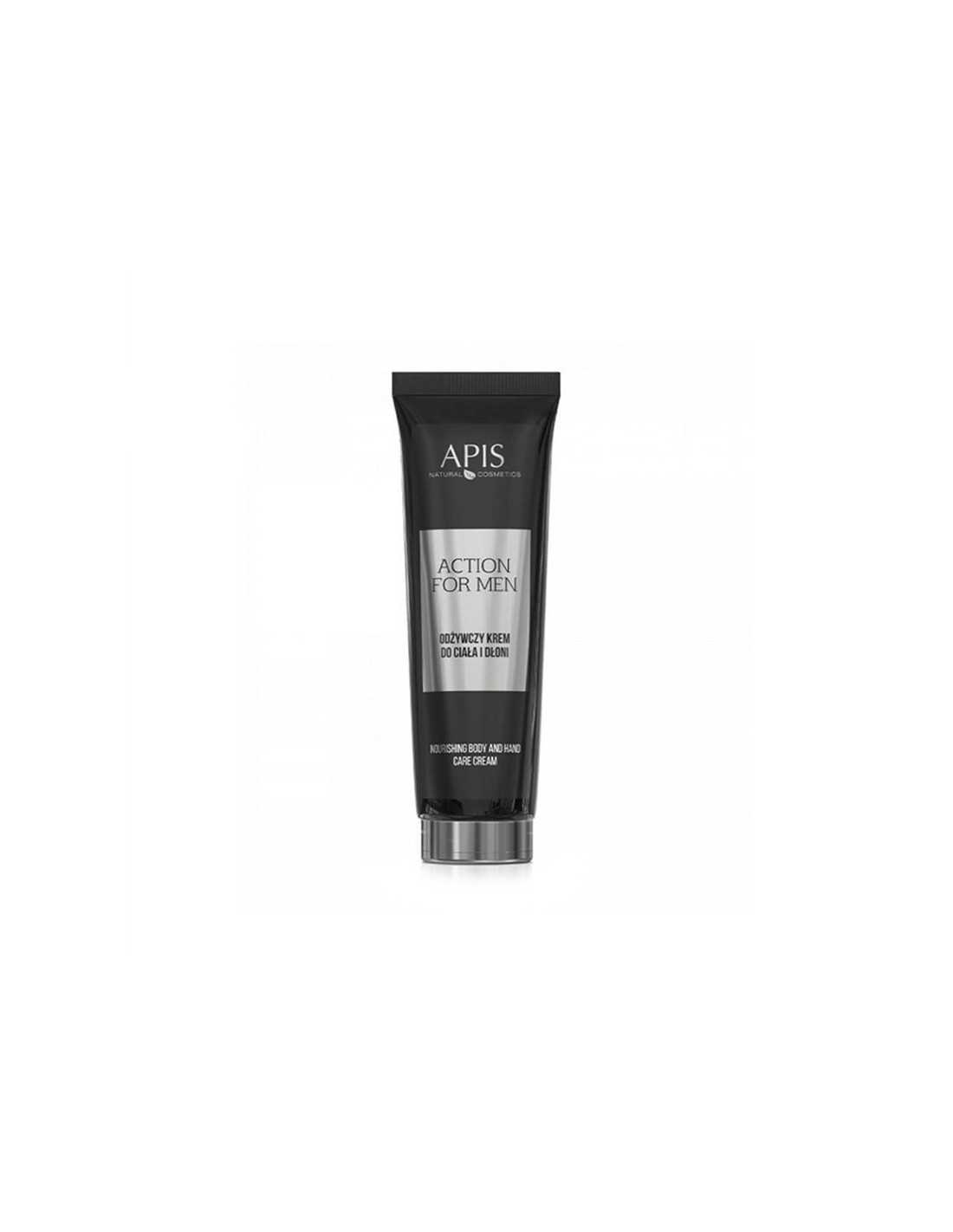 Apis action for men odżywczy krem do ciała i dłoni, 100 ml 