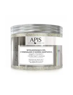 Inspiration apis, sel de bain lissant aux minéraux de la mer morte, algues marines et particules de noix de coco, 650 g