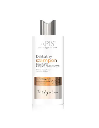 Apis trichological care delikatny szampon do włosów o różnej porowatości 300 ml 