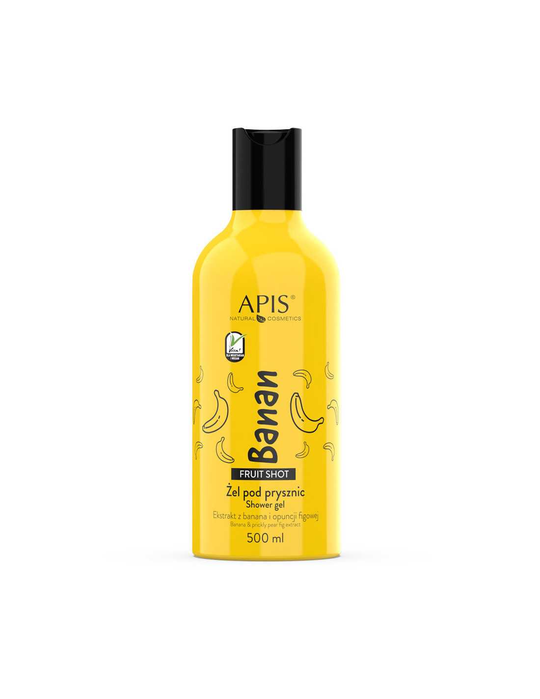 Apis fruit shot, bananowy żel pod prysznic 500 ml 