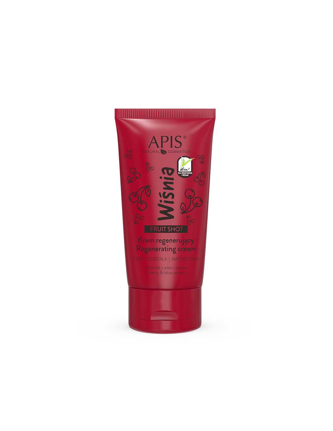 Apis fruit shot, wiśniowy krem regenerujący do twarzy 50 ml 