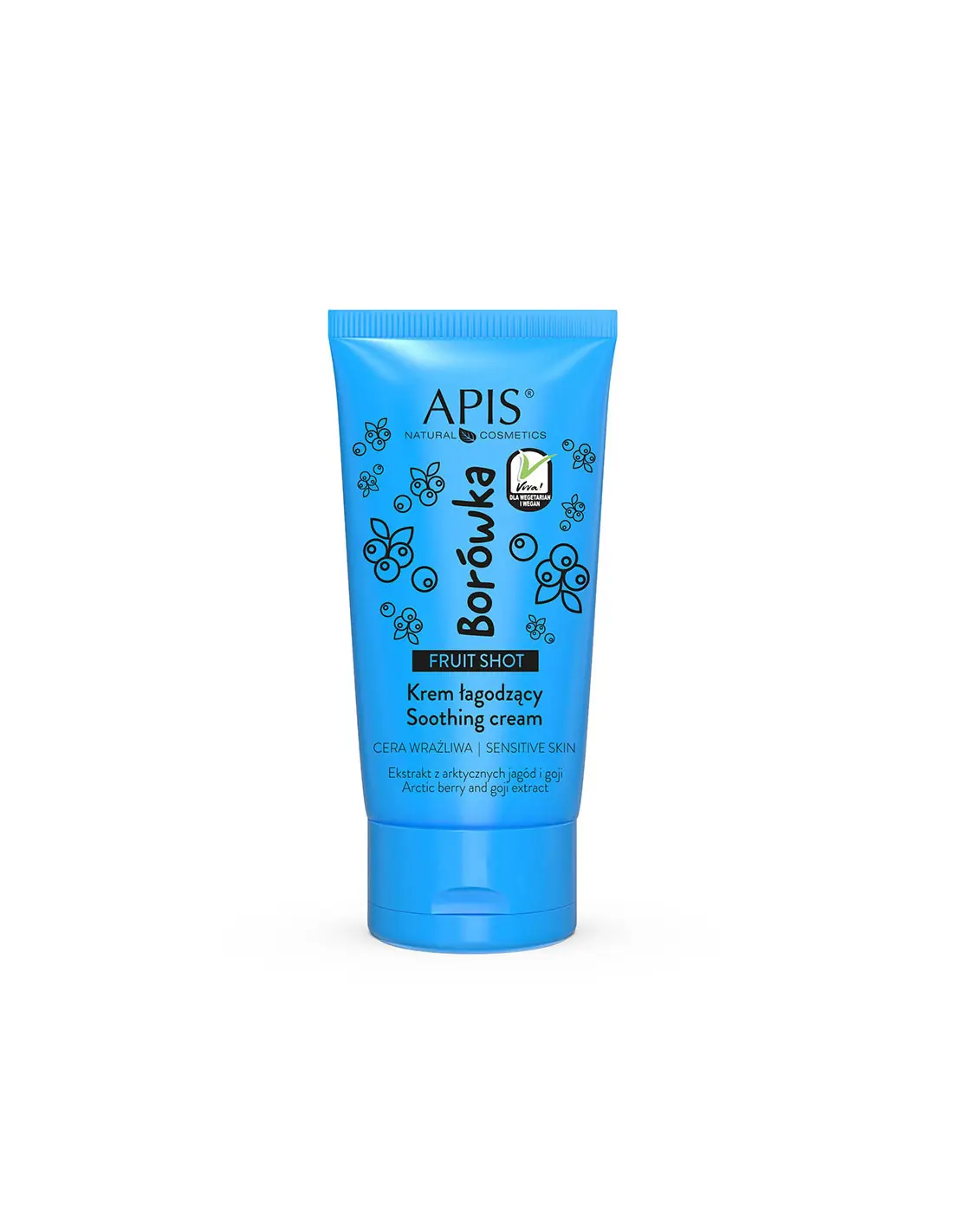 Apis fruit shot, borówkowy krem łagodzący do twarzy 50 ml 