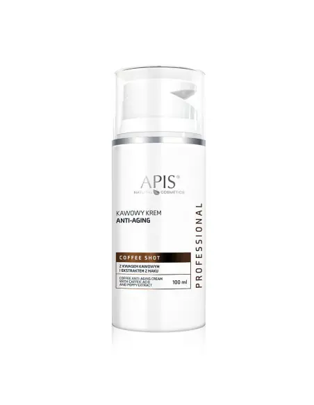 Apis coffee shot kawowy krem anti-aging z kwasem kawowym i ekstraktem z maku 100 ml 