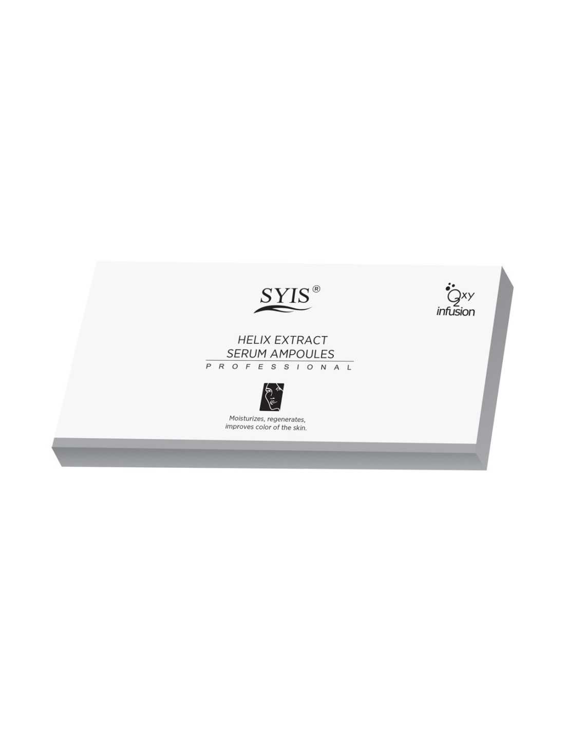 Syis ampułki ze śluzem ślimaka helix extract serum 10 x 3 ml 