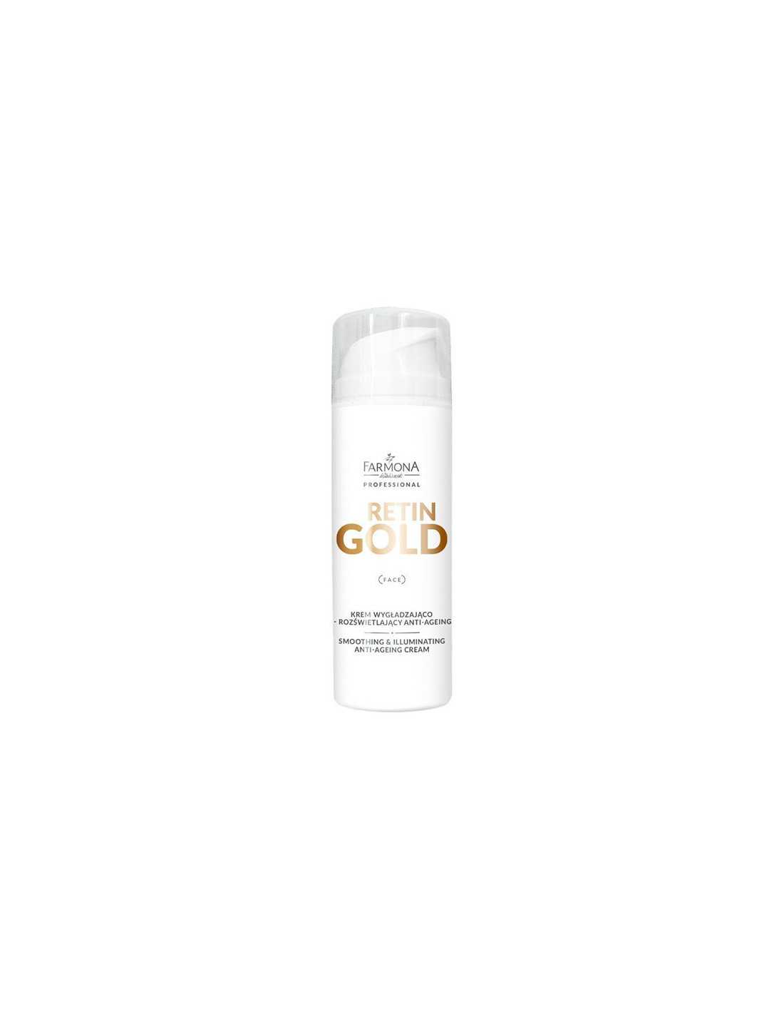 Farmona retin gold krem wygładzająco-rozświetlający anti- ageing 150 ml 