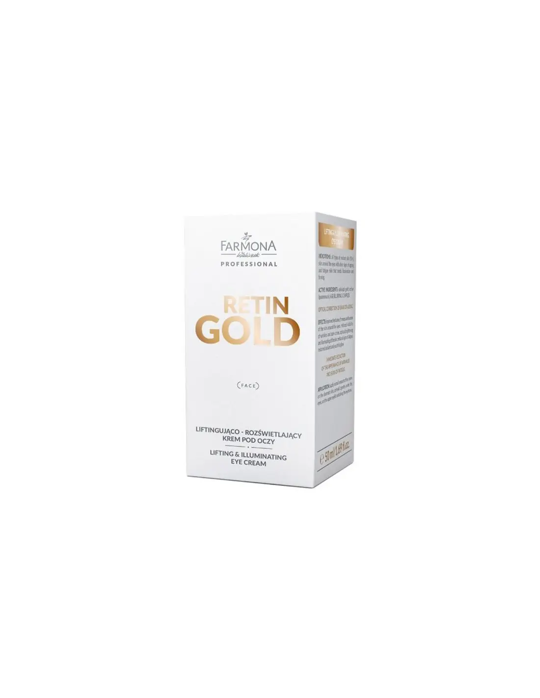 Farmona retin gold liftingujaco-rozświetlający krem pod oczy 50 ml 