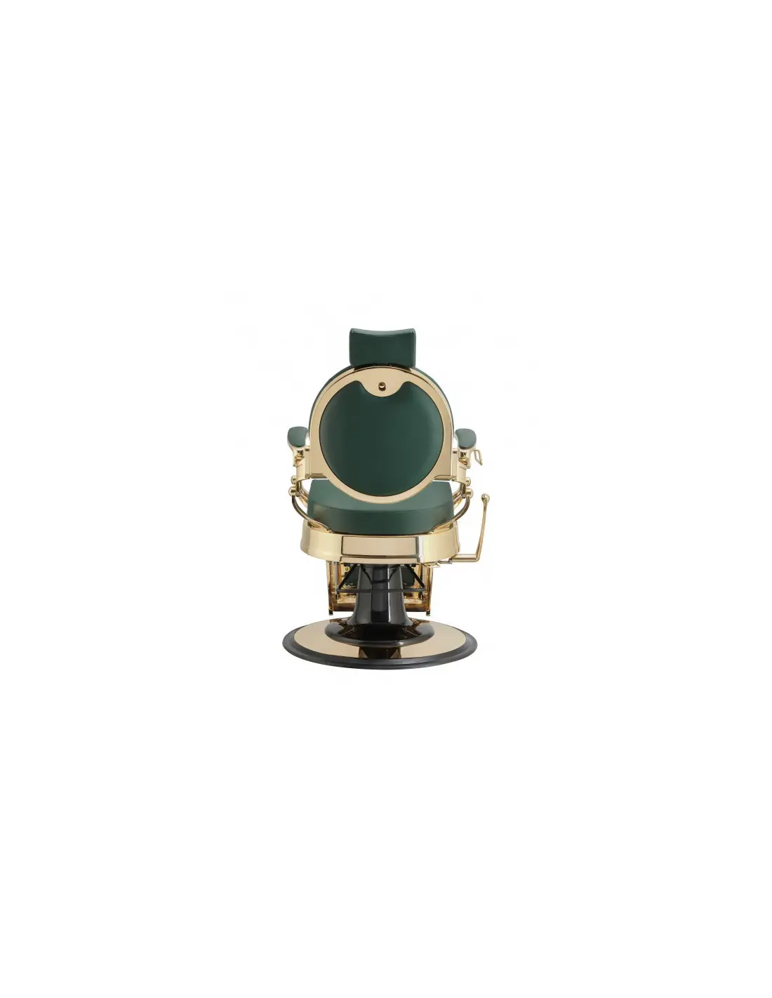 Poltrona da barbiere Florence Gold Green – Vintage Premium & Comfort Pro