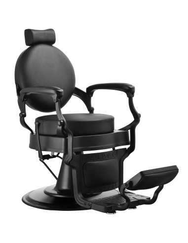Fauteuil Barbier Noir CICERO - Confort Ergonomique 