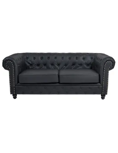 SCHWARZES Wartezimmersofa CF9