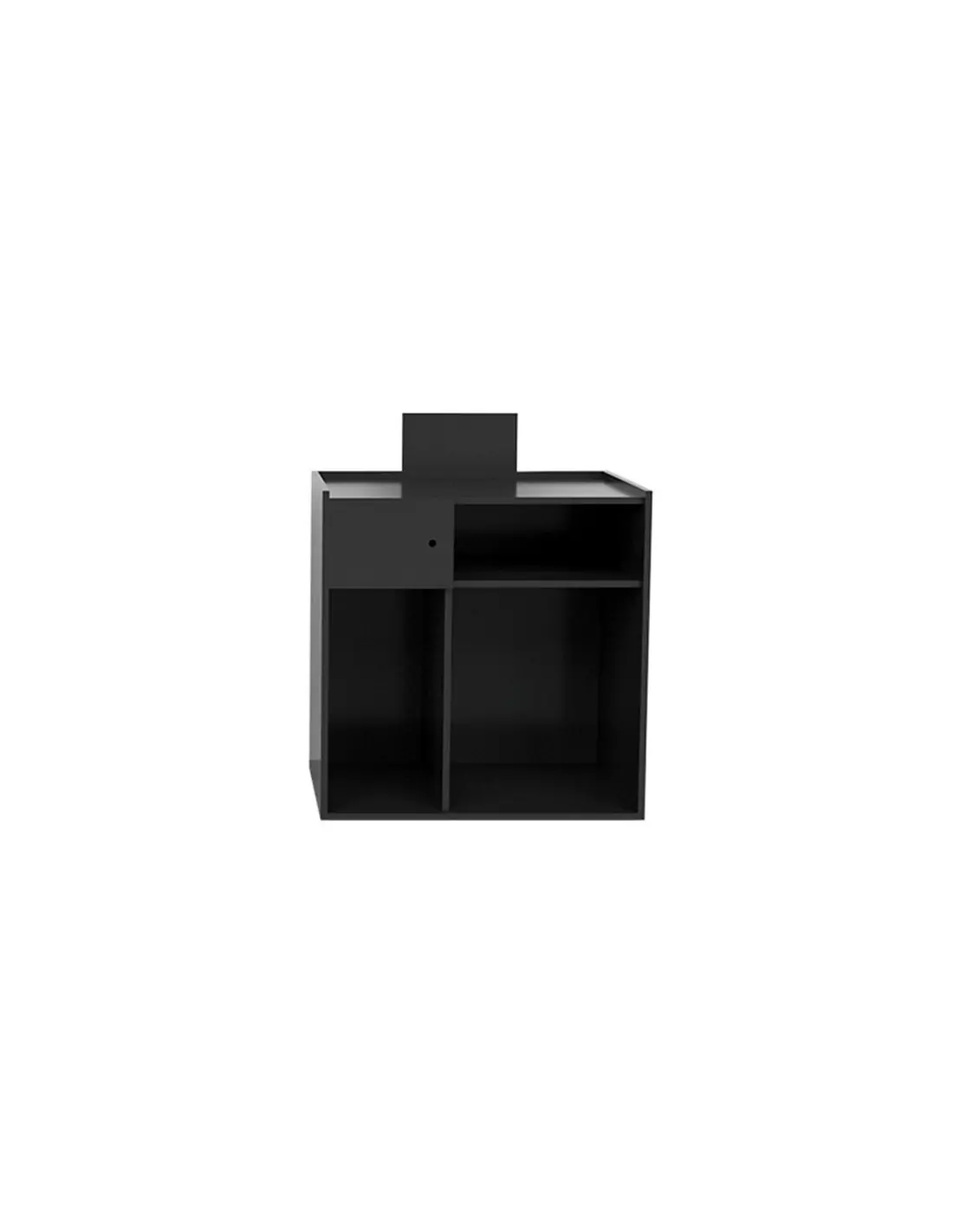Bureau de réception bois noir-déco en noir