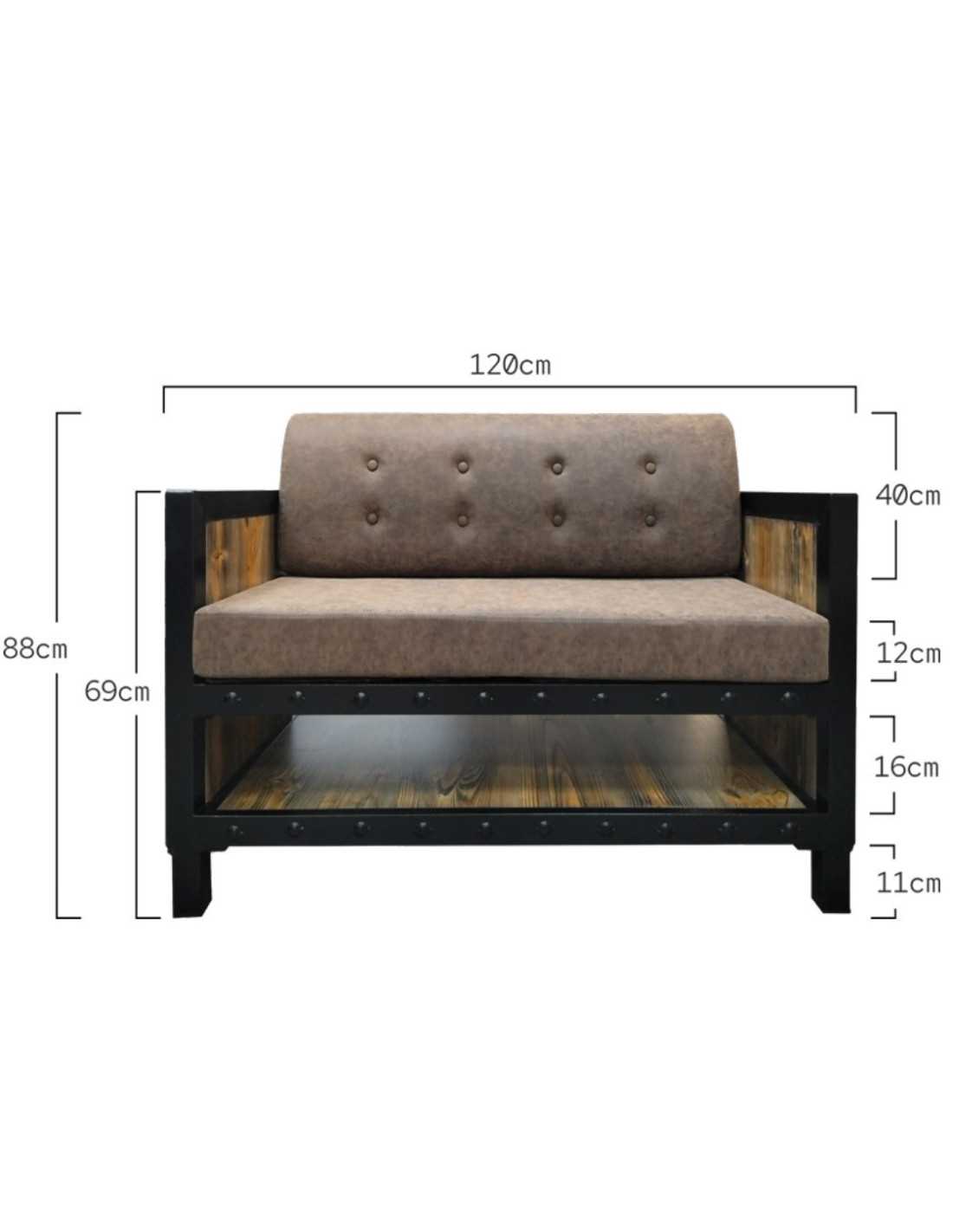 Industrial barbershop waiting room