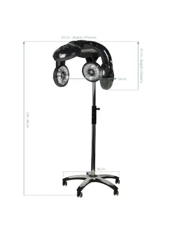 Casque Climazon Infrarouge sur Pied BLANC