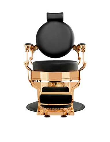 Fauteuil Barbier CICERO – Noir & Or – Élégance & stabilité pro 