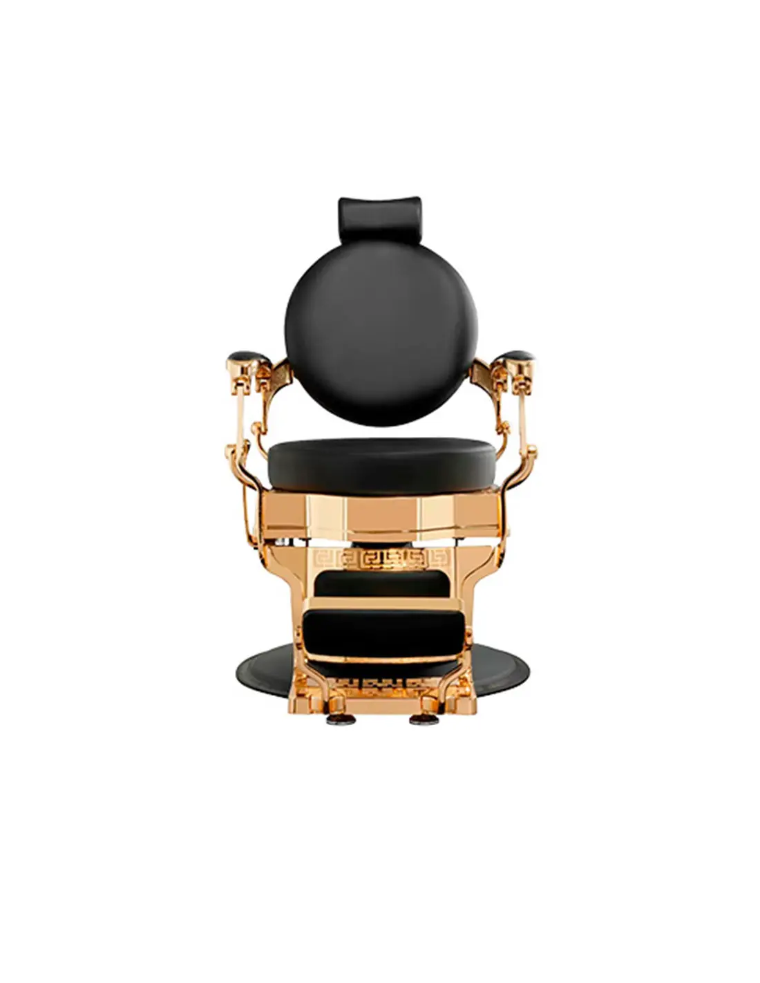 Sillón de barbero CICERO NEGRO ORO 