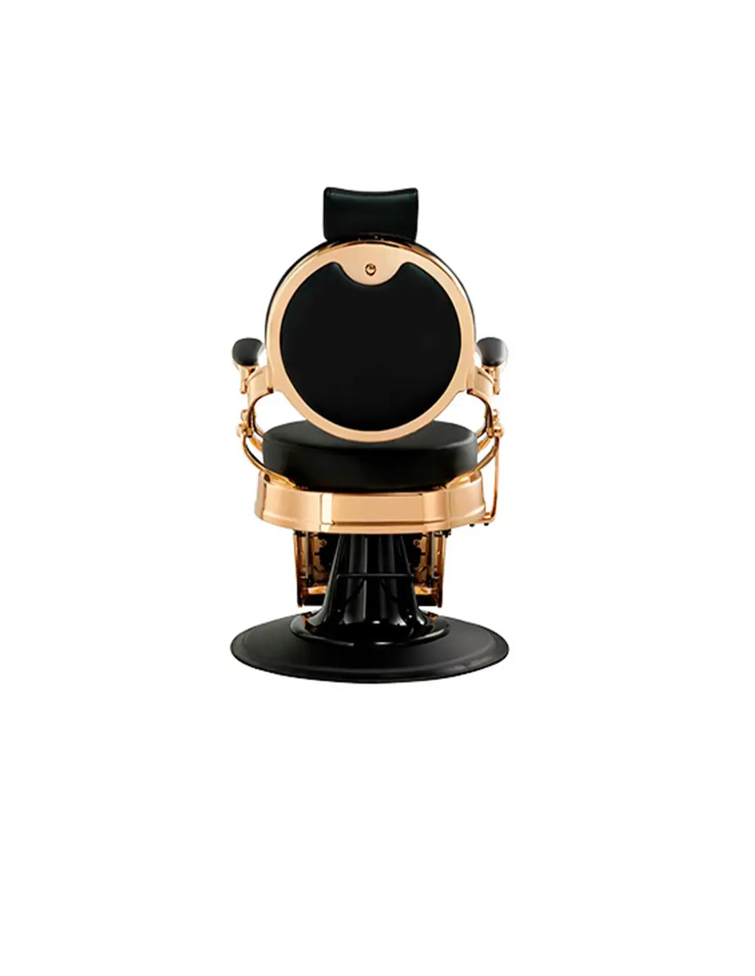 Sillón de barbero CICERO NEGRO ORO 