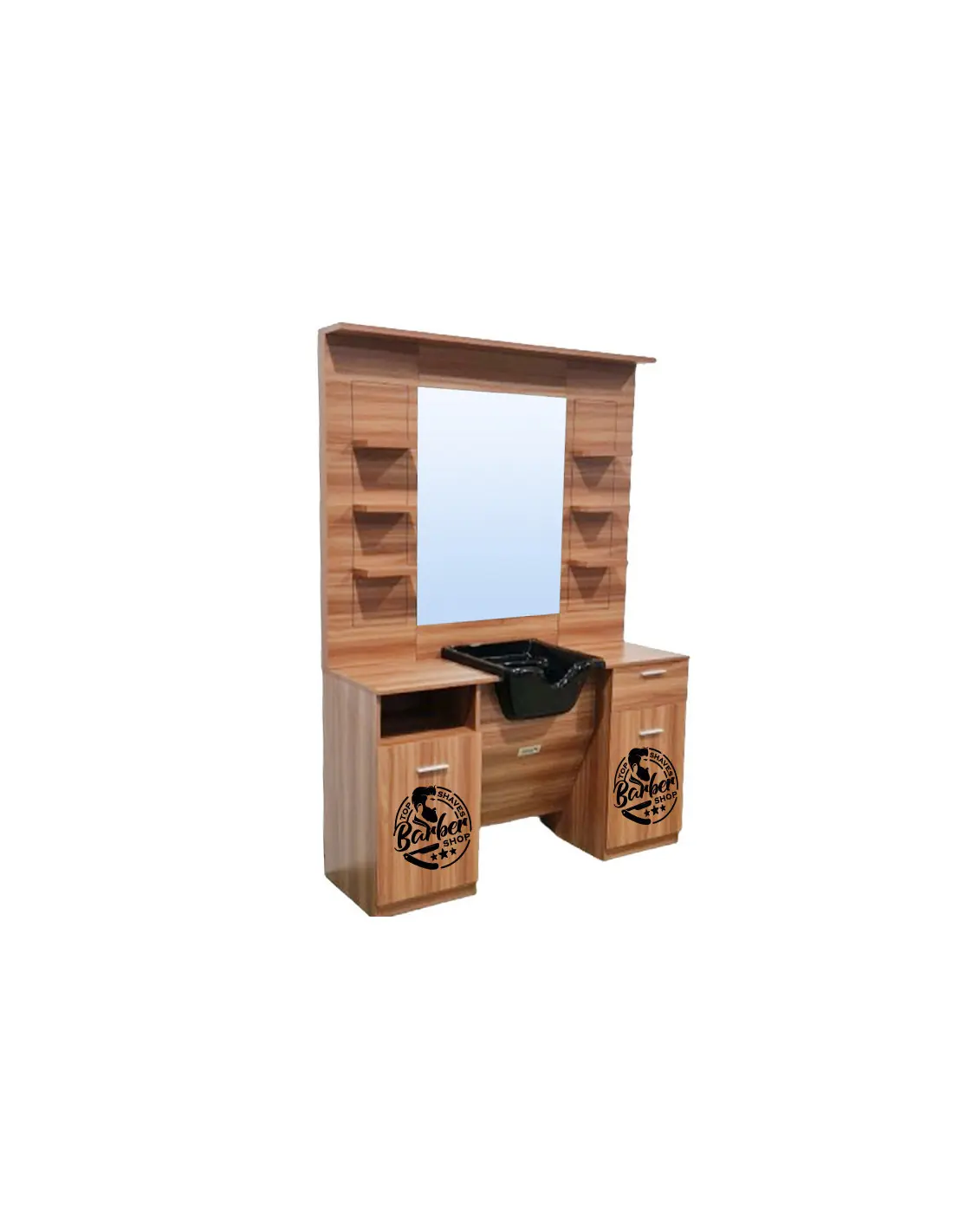 Lot 3 poste barber - meuble barbier shop v3 bl 