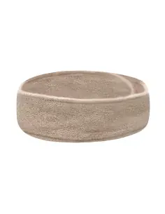 Beigefarbenes Frottee-Stirnband