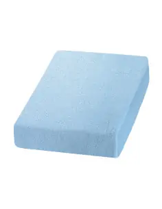 Blue terry cloth sheet