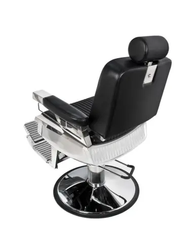 Poltrona da barbiere Steel Vintage Pro: stile industriale e resistenza in acciaio inossidabile