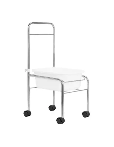 Brodzik do pedicure na kółkach chrom 