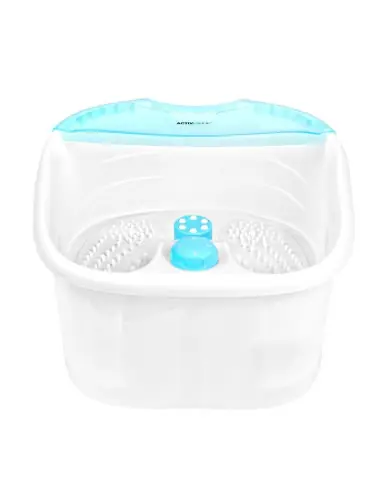 Zestaw brodzik do pedicure na kółkach chrom + masażer do stóp masażer z podtrzymaniem temp. AM-506A 