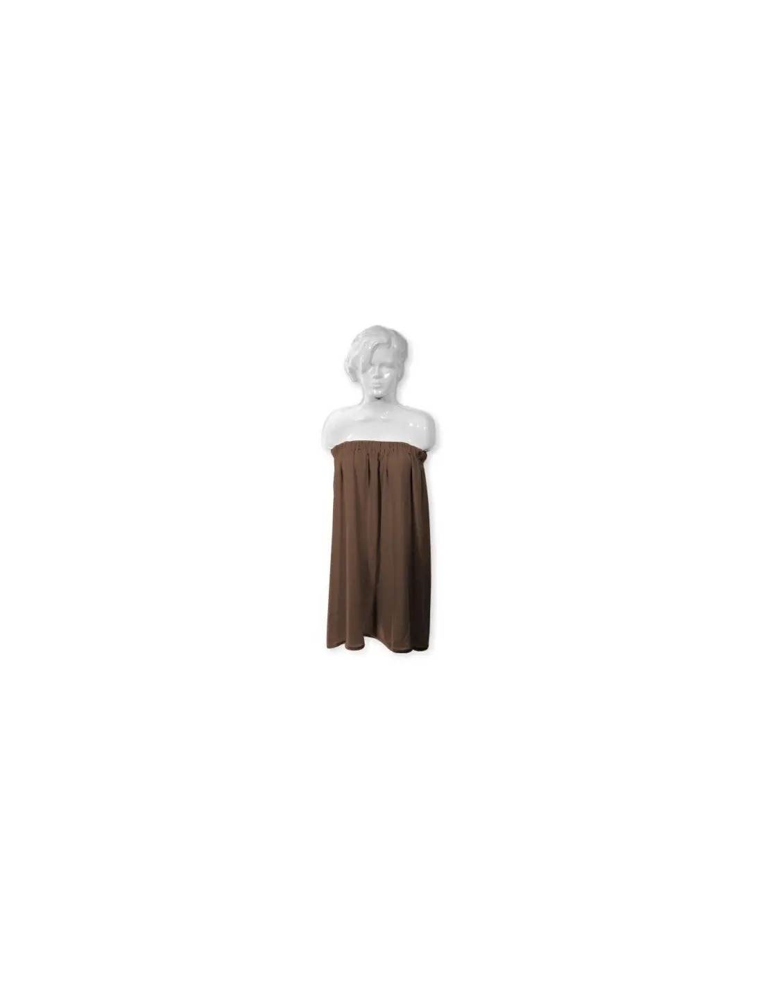 Peleryna frotte brązowa nr 30 