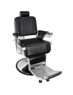 Poltrona da barbiere Steel Vintage Pro – Stile industriale e acciaio inossidabile grezzo
