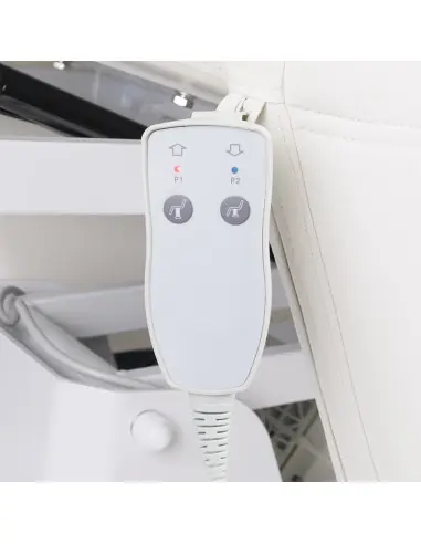 Fotel zabiegowy do rzęs Ivette professional elektryczny biały 