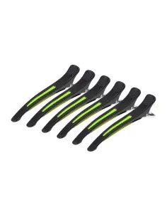 Friseur-Haarspangen E-13 6 Stk. 11,5 cm Mix Neon