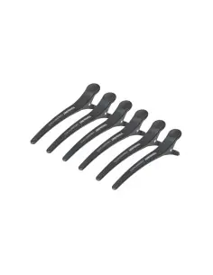 toni&guy e-32 hair clips, 6 pieces 11.5 cm, black