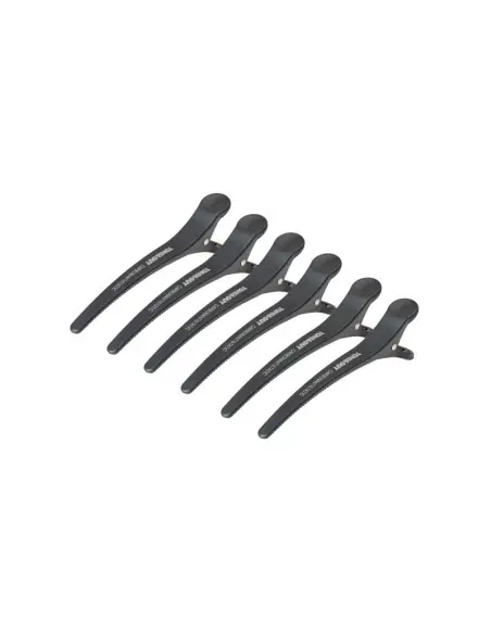 Klamry fryzjerskie do włosów Toni&Guy E-32 6 szt. 11.5 cm czarne 