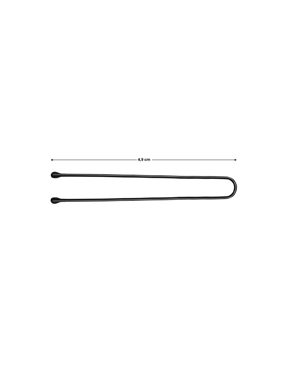 Kokówki fryzjerskie do włosów E-63 150 szt. 4,9 cm czarne 